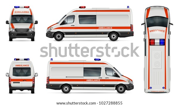 Download Ambulance Car Vector Mockup Isolated Template Stock Vector ...