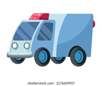 ambulance cart kids toy icon