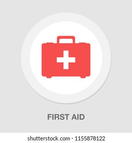 ambulance case - Medical bag icon vector, First aid kit icon vector
