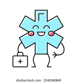 ambulance children first aid color icon vector. ambulance children first aid sign. isolated symbol illustration