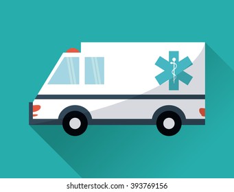 ambulance design, Vector illustration