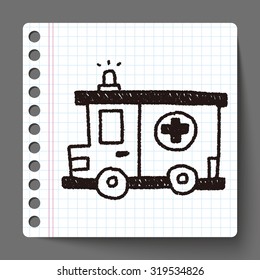 ambulance doodle drawing