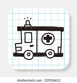 ambulance doodle drawing