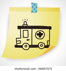 ambulance doodle drawing