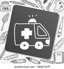 ambulance doodle drawing