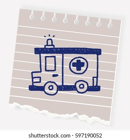 ambulance doodle drawing