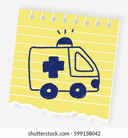 ambulance doodle drawing