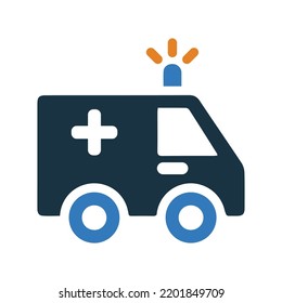 Ambulance, emergencies, exigency icon. Simple editable vector graphics.