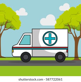 ambulance emergency car icon
