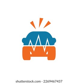 Ambulance emergency car service vector logo design