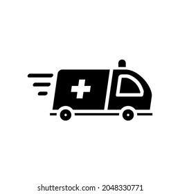 Ambulance emergency hospital vehicle icon. Health and illness concept. perfect icon ,perfect for all project