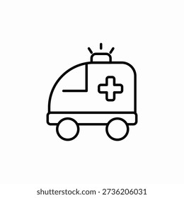 ambulance emergency icon sign vector