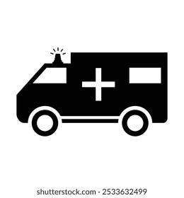 Ambulancia, Icono de emergencia, Vector