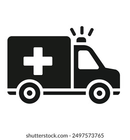 Ambulance emergency icon. vector illustration