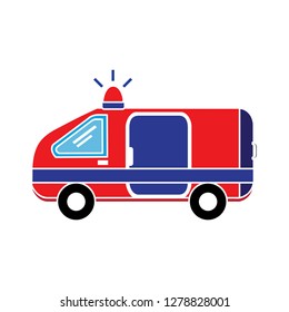 ambulance emergency icon-medical illustration-urgent isolated-siren icon-rescue illustration