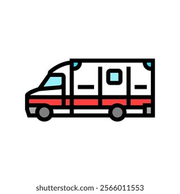 ambulance fracture injury color icon vector. ambulance fracture injury sign. isolated symbol illustration