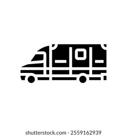 ambulance fracture injury glyph icon vector. ambulance fracture injury sign. isolated symbol illustration