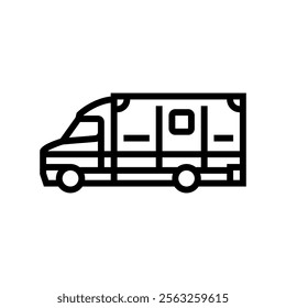 ambulance fracture injury line icon vector. ambulance fracture injury sign. isolated contour symbol black illustration