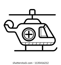 Ambulance helicopter icon