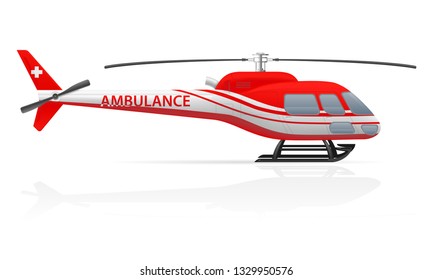 ambulance helicopter vector illustration vector illustration isolated on white background