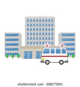 Ambulance and hospital