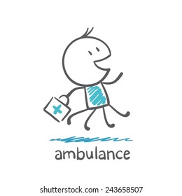 ambulance hurry illustration