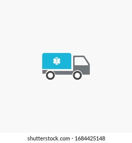 ambulance icon to be used for web print and mobile application