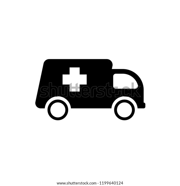 ambulance icon. ambulance\
car with cross