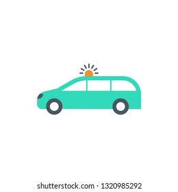 Ambulance icon - car flat sign