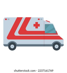 Ambulance icon cartoon vector. Car emergency. Medical accident