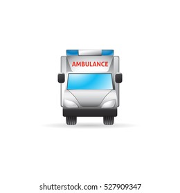 Ambulance icon in color. Medical help healthcare