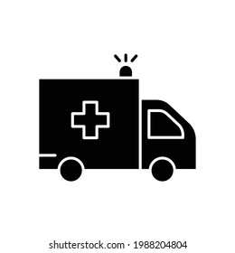 Ambulance icon. contact medical. simple illustration. Editable stroke. Design template vector