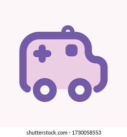 Ambulance Icon, corona virus effect as a global pandemic and effect for people , nation, economy, and how we protect our self from that virus. 