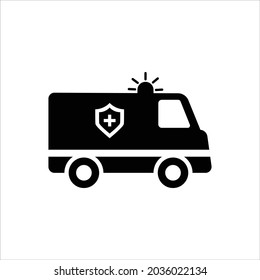 Icono de Ambulancia diseño gráfico ilustración vectorial