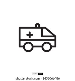 Ambulance icon, design inspiration vector template for interface and any purpose