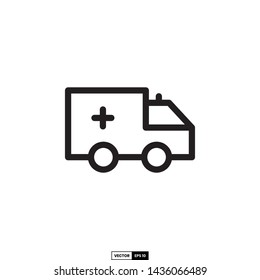 Ambulance icon, design inspiration vector template for interface and any purpose