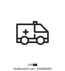Ambulance icon, design inspiration vector template for interface and any purpose