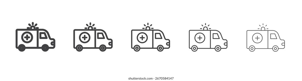 Ambulance icon design, logo, app, UI. Vector illustration, EPS