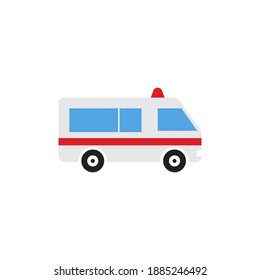 Ambulance icon design template vector isolated illustration