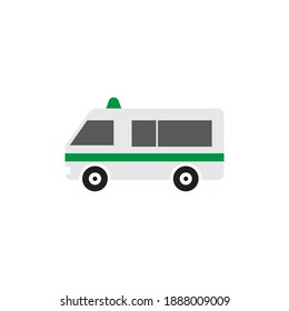 Ambulance icon design template vector isolated illustration