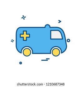 Ambulance icon design vector