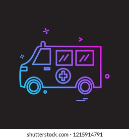 Ambulance icon design vector
