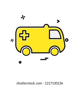 Ambulance icon design vector