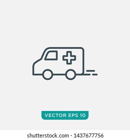 Ambulance Icon Design, Vector EPS10