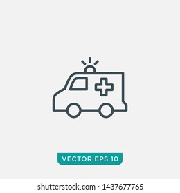 Ambulance Icon Design, Vector EPS10