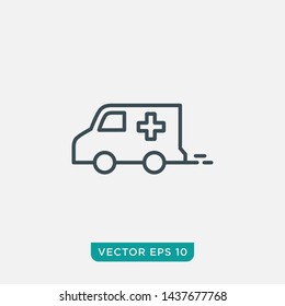 Ambulance Icon Design, Vector EPS10