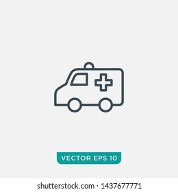 Ambulance Icon Design, Vector EPS10