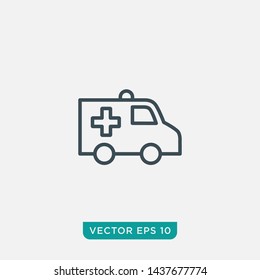 Ambulance Icon Design, Vector EPS10