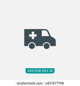 Ambulance Icon Design, Vector EPS10