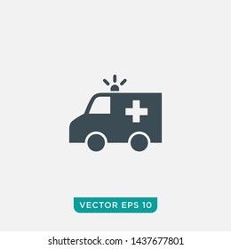 Ambulance Icon Design, Vector EPS10